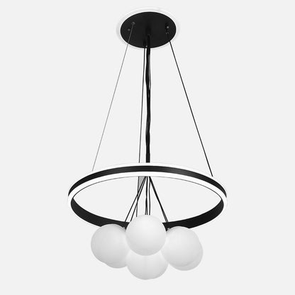 Lámpara Colgante LED Rodano Negra Fabrilamp / Abrila 223990109