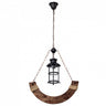 Lámpara Colgante Rústica Cortijo Madera Fabrilamp / Abrila 124491002