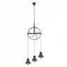 Lámpara Colgante Rústica Rueca Marrón Fabrilamp / Abrila 124693002