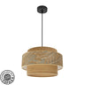 Colgante Samoa Moderno Negro y Camel Fabrilamp / Abrila 231494009