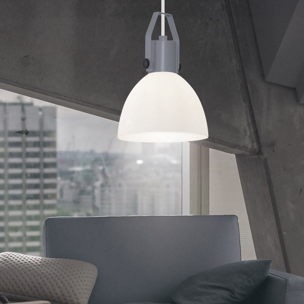 Colgante Sendai Gris AJP/Alemar Ref. 10330 - Medidas: [Insertar medidas aquí, ej: Diámetro 15cm, Alto 20cm].  Luzguru.com
