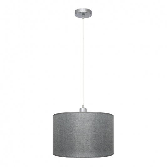 Colgante Serie Axel Plata 30cm E27 de Fabrilamp, diseño moderno y elegante para iluminar tu hogar. Compra en luzguru.com