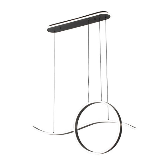 Lámpara Colgante LED Style 205 W Negro con Mando y Luz Ambiente Fabrilamp - vista principal | Fabrilamp / Abrila