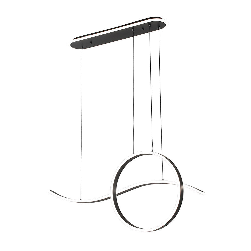 Lámpara Colgante LED Style Negra Fabrilamp / Abrila 249492009