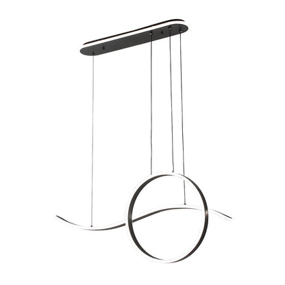 Lámpara Colgante LED Style Negra Fabrilamp / Abrila 249492009