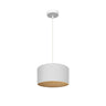 Colgante Tania Fabrilamp / Abrila - Pantalla Madera Clara y Blanco 30cm