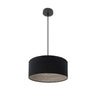 Colgante Tania Fabrilamp Serie Decorativa Madera Gris y Negro Regulable 40cm