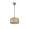 Colgante Tania Fabrilamp Abrila - Cuero y Madera Clara Regulable E27 - SKU 188393085