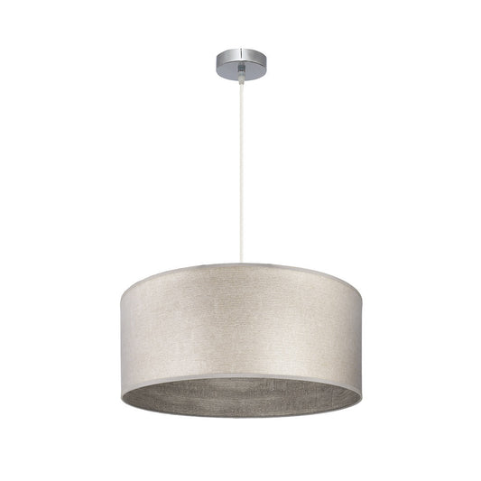 Colgante Tania 50cm Níquel con Pantalla Madera Gris | Fabrilamp / Abrila - SKU 188395083