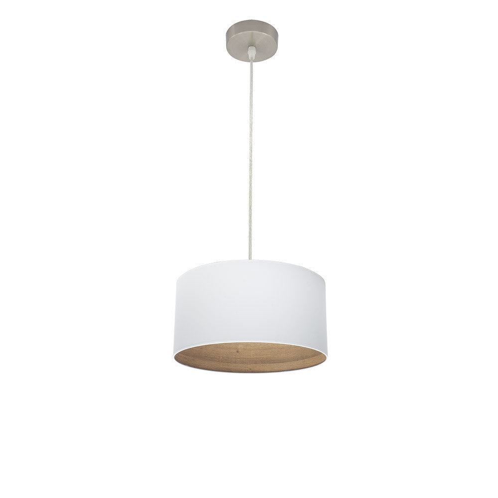 Colgante Tatiana Moderno Blanco y Madera Fabrilamp / Abrila 189193085