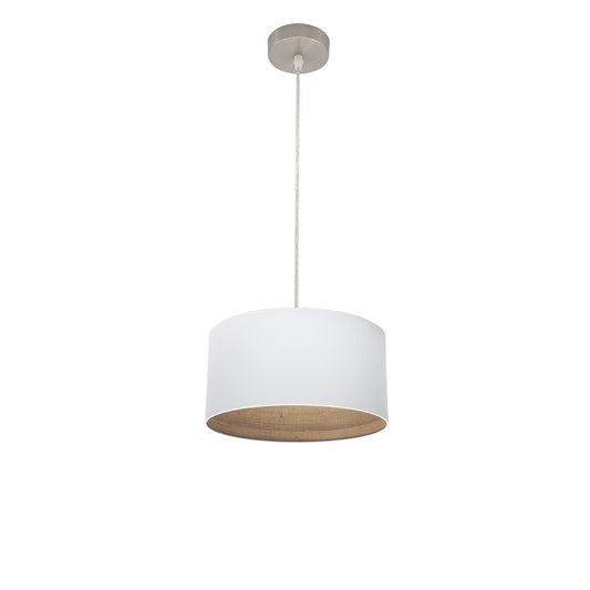 Colgante Tatiana Moderno Blanco y Madera Fabrilamp / Abrila 189193085