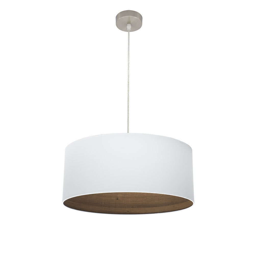Lámpara Colgante Tatiana Fabrilamp / Abrila Textil y Madera 189195084