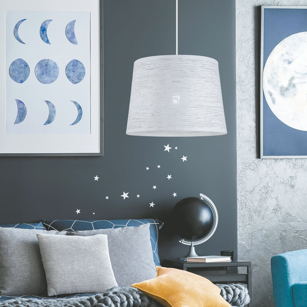 Medidas colgante Taylor Blanco E-27 AJP/Alemar (Ref. 10856) - LuzGuru.com
