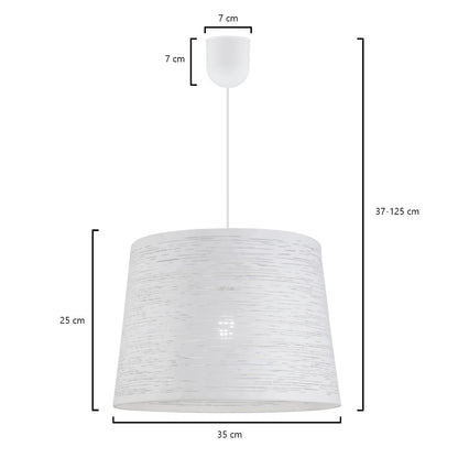 Colgante Taylor Blanco AJP/Alemar Ref. 10856 - Medidas: [inserta medidas aquí] - LuzGuru.com
