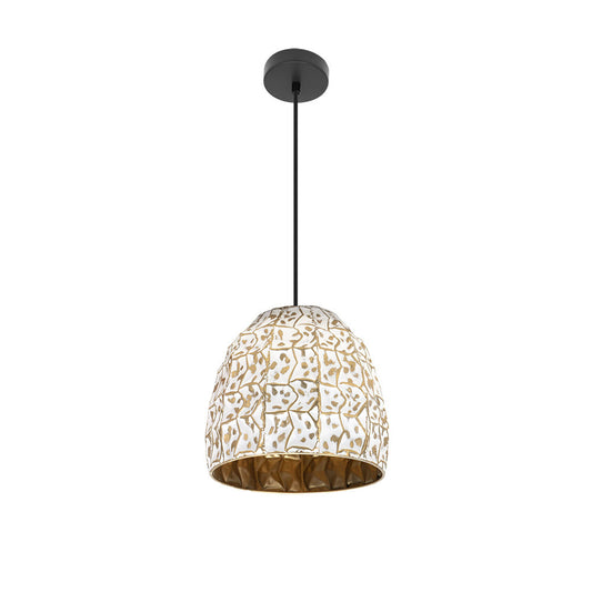 Colgante moderno Tebas Negro, Blanco y Oro Fabrilamp / Abrila 223593375