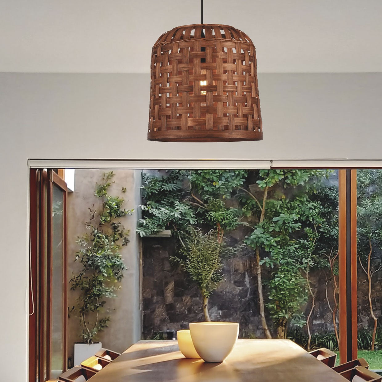 Medidas Colgante Theodor Marrón AJP/Alemar Ref. 10972 - LuzGuru
