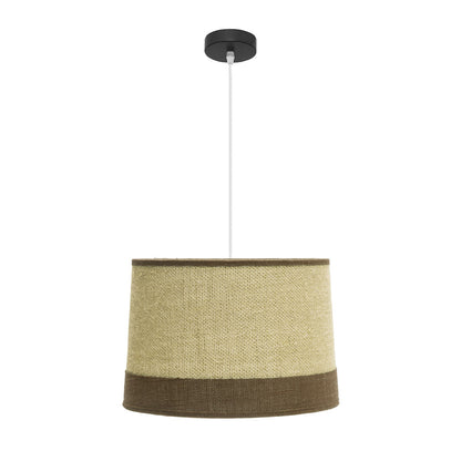 Colgante Tietar Saco Marrón Regulable Fabrilamp / Abrila 40x40cm