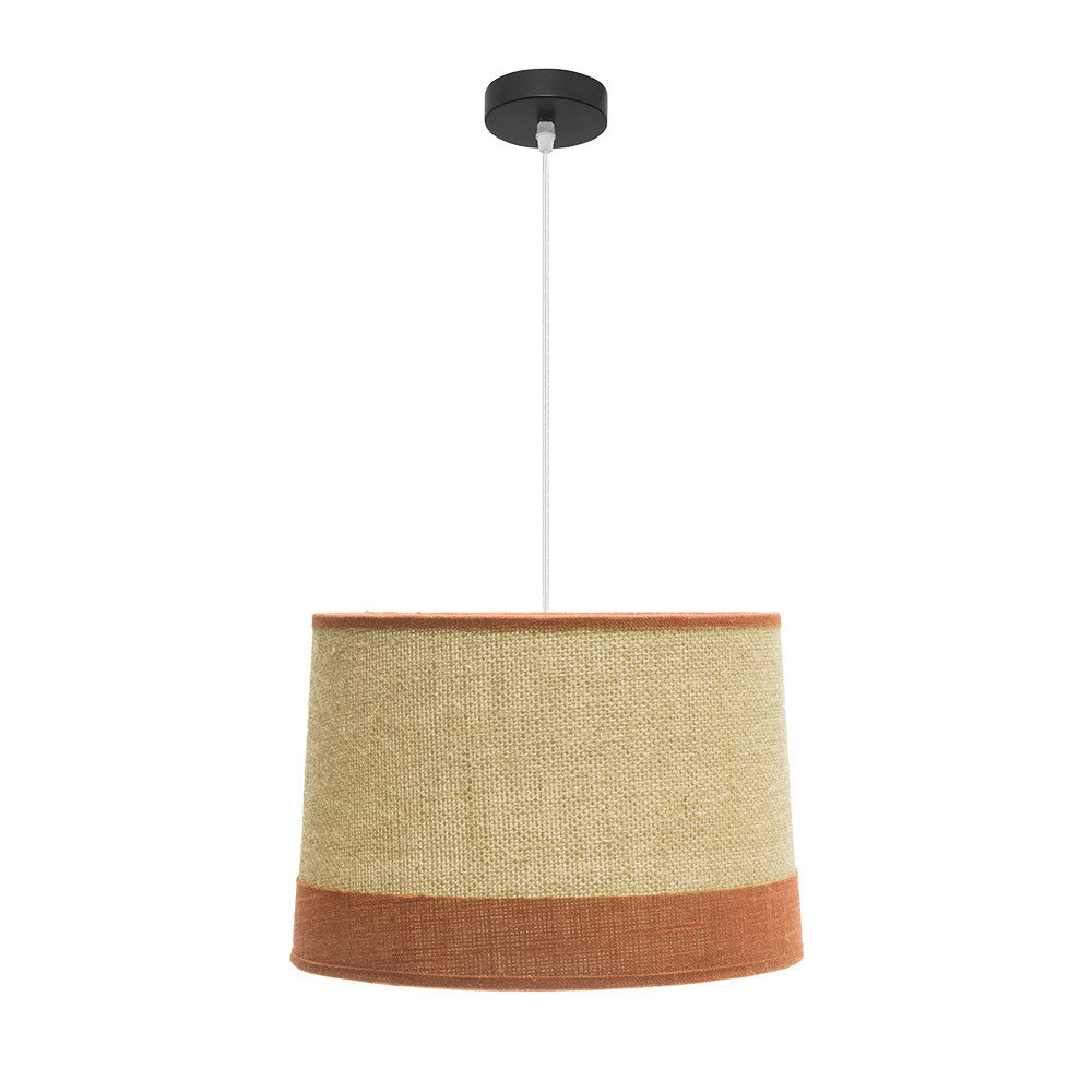 Colgante Tietar Saco/Naranja Regulable 35-85cm | Fabrilamp / Abrila - Lámpara de techo vintage