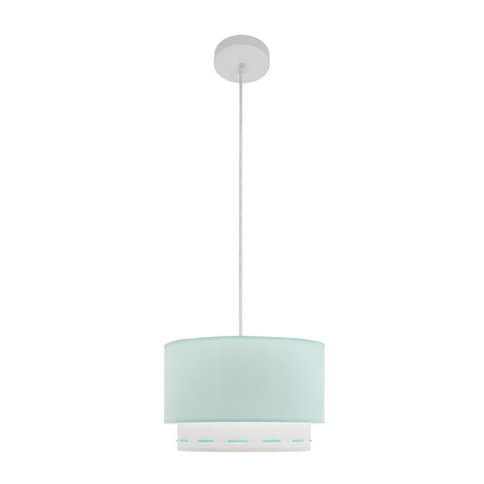 Lámpara Colgante Infantil Trazos Verde Agua Fabrilamp / Abrila 111293048