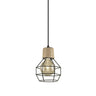 Colgante Trena Negro 1x60W E27 - AJP / Alemar - 10598 - luzguru.com