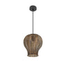 Colgante Vintage TRIKALA Negro y Cuero Fabrilamp / Abrila ref. 223492929