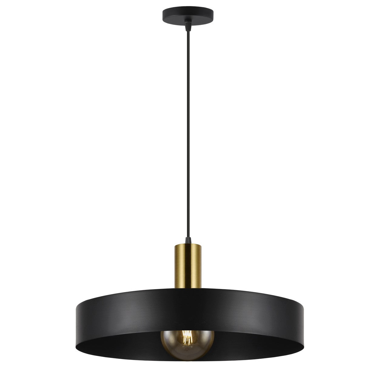 Colgante UMA Negro y Latón 11301 - AJP / Alemar - luzguru.com