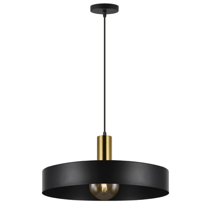 Colgante UMA Negro y Latón 11301 - AJP / Alemar - luzguru.com