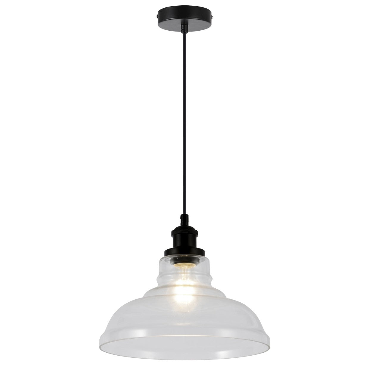 AJP / Alemar Colgante Umbra Negro Transparente 11642 - luzguru.com