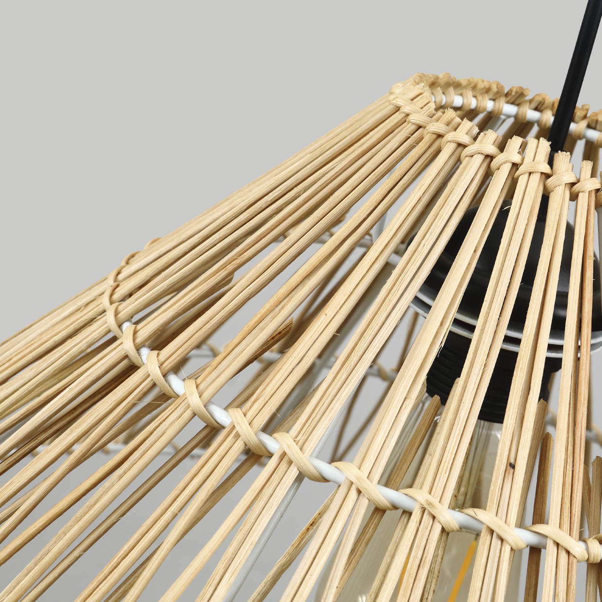 Colgante Vinson Natural AJP/Alemar (Ref. 11049): Dimensiones detalladas. Iluminación cálida y acogedora para tu hogar.  luzguru.com
