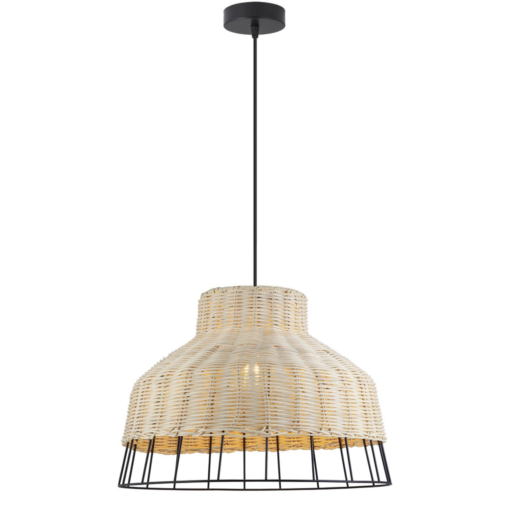 Colgante Yada AJP/Alemar (Ref. 11154): Dimensiones detalladas.  Ratán natural, diseño moderno. Envío rápido y garantía.  Luzguru.com
