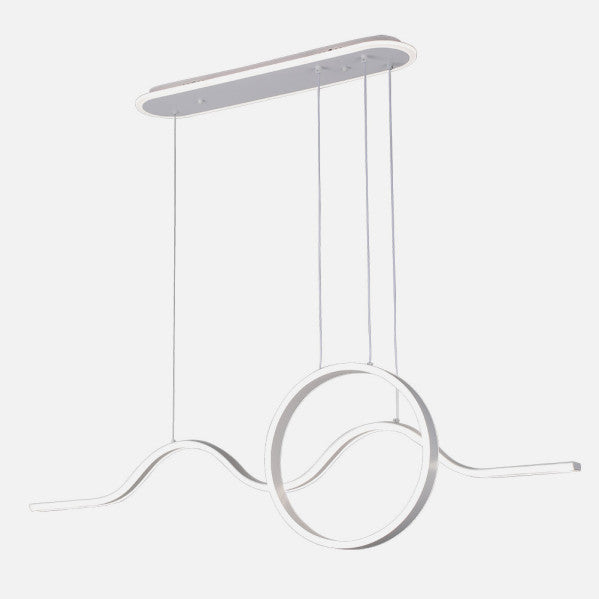Lámpara Colgante LED Year 177 W Blanco con Mando y Luz Ambiente Fabrilamp - imagen 2 | Fabrilamp / Abrila
