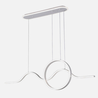 Lámpara Colgante LED Year 177 W Blanco con Mando y Luz Ambiente Fabrilamp - imagen 2 | Fabrilamp / Abrila