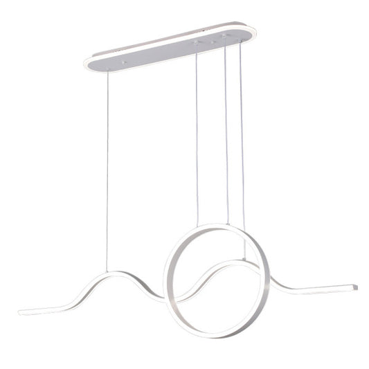 Lámpara Colgante LED Year 177 W Blanco con Mando y Luz Ambiente Fabrilamp - vista principal | Fabrilamp / Abrila