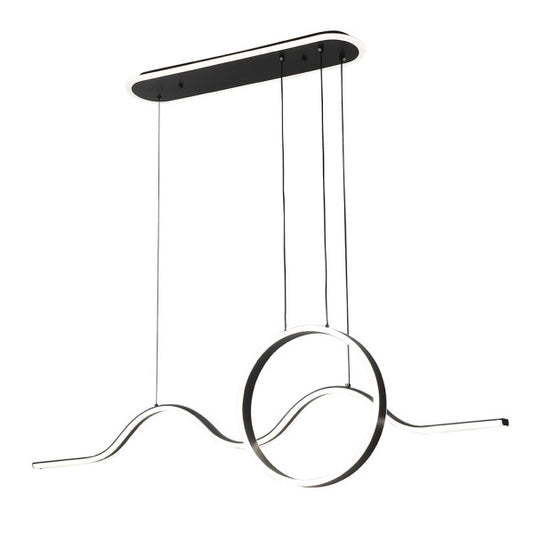 Lámpara Colgante LED Year 177 W Negro con Mando Fabrilamp - vista principal | Fabrilamp / Abrila