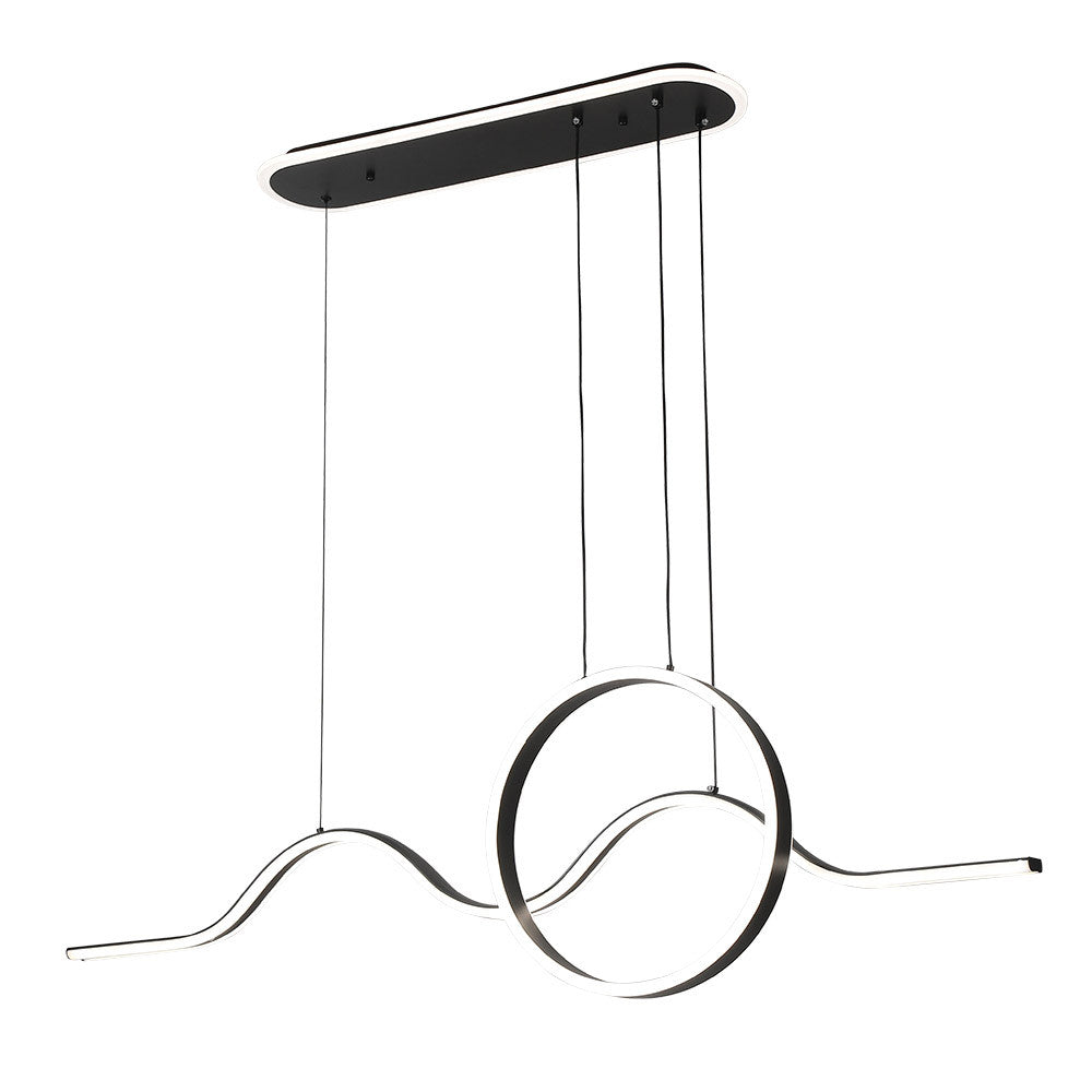 Lámpara Colgante LED YEAR Negra Fabrilamp / Abrila 249692009