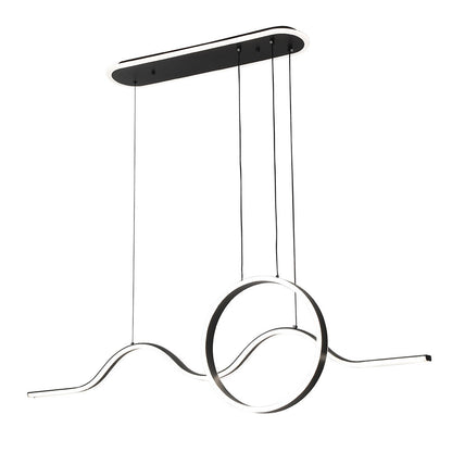 Lámpara Colgante LED YEAR Negra Fabrilamp / Abrila 249692009