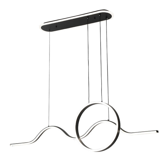 Lámpara Colgante LED YEAR Negra Fabrilamp / Abrila 249692009