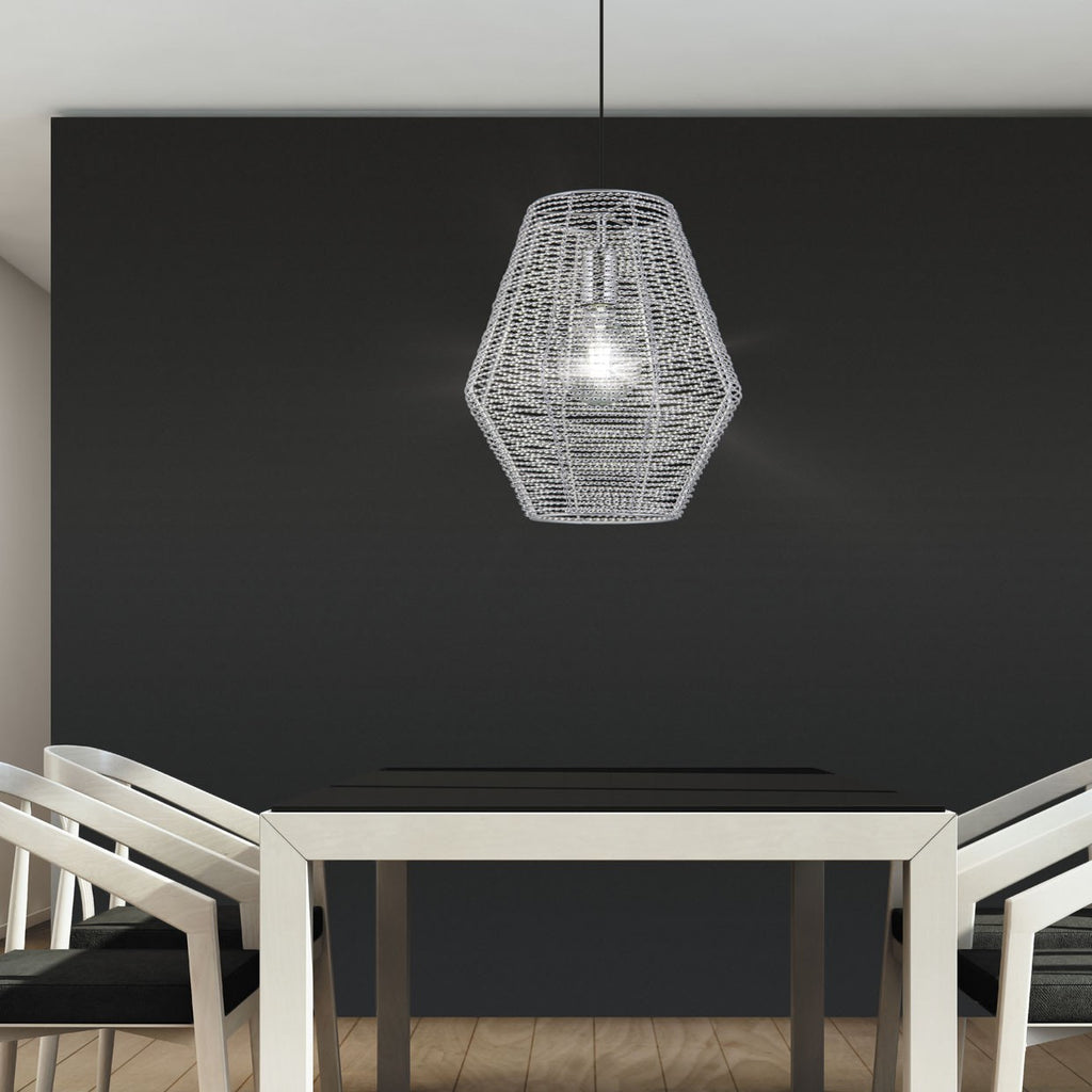 Medidas colgante Yurta Aluminio Cromo AJP/Alemar Ref. 10760 - LuzGuru
