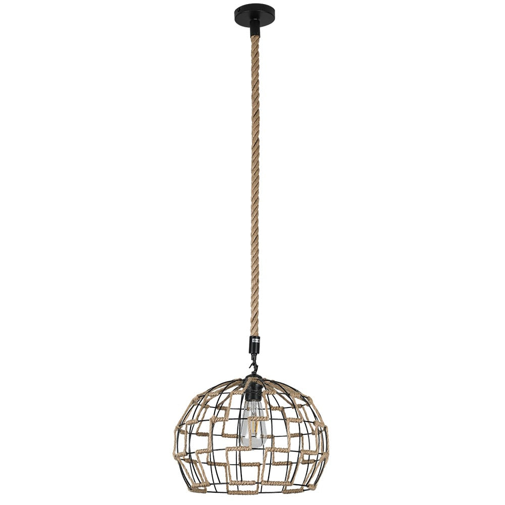 Colgante rústico de yute Fabrilamp / Abrila, Ref. 120893215