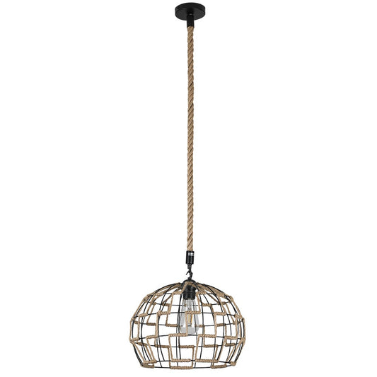 Colgante rústico de yute Fabrilamp / Abrila, Ref. 120893215