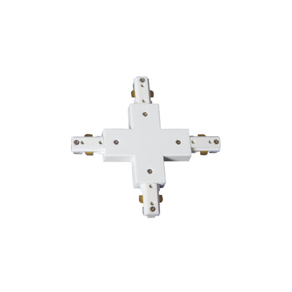 Conector en X Negro Fabrilamp / Abrila para Carriles de Focos 0840CONECT-X-NE