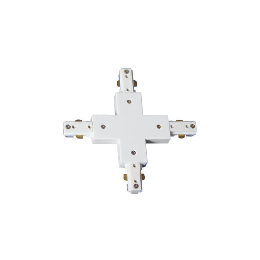 Conector en X Negro Fabrilamp / Abrila para Carriles de Focos 0840CONECT-X-NE