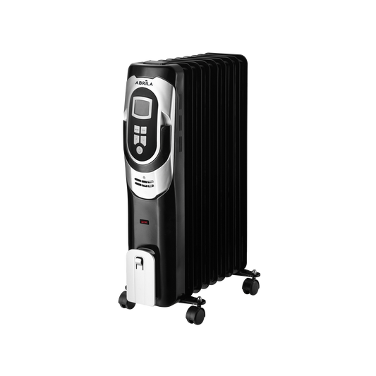 Radiador de Aceite Eléctrico Confort 2000 W 9 Elementos Negro y Plata Fabrilamp - vista principal | Fabrilamp / Abrila · Ref. 198432009