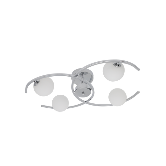 Plafón de Techo Conil 4 Luces G9 58 cm Cromo Fabrilamp - vista principal | Fabrilamp / Abrila · Ref. 201884020