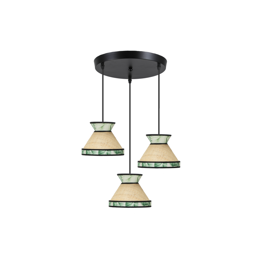 Plafón Constantinopla con Tres Luces Colgantes Fabrilamp