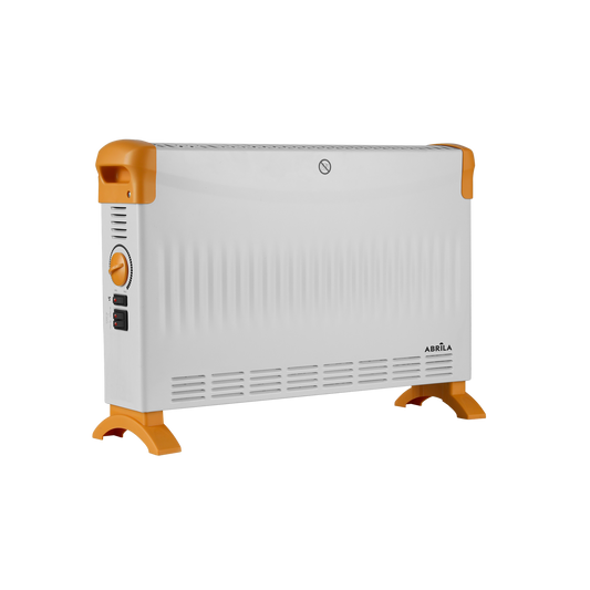 Convector Eléctrico Portátil Kevin 2000 W Turbo Blanco y Ocre Fabrilamp - vista principal | Fabrilamp / Abrila · Ref. 280422068