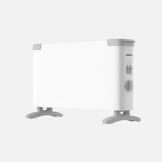 Convector Eléctrico Nectar 2000 W Blanco con Termostato Fabrilamp - Vista frontal principal en fondo blanco | LuzGurú