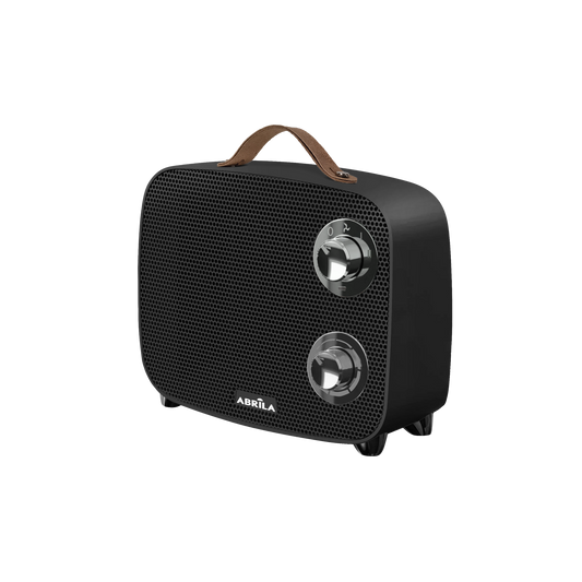 Termoventilador Cerámico PTC Corcega 1500W Vintage Negro y Cromo Fabrilamp - vista principal | Fabrilamp / Abrila · Ref. 227211552