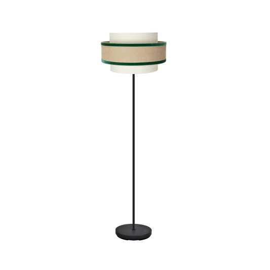 Pie de Salón Cornalina 166 cm Beis/Verde E27 Fabrilamp - vista principal | Fabrilamp / Abrila · Ref. 246941006