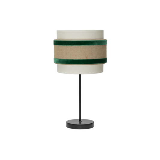 Lámpara de Sobremesa Cornalina 47 cm Beis/Verde Fabrilamp - vista principal | Fabrilamp / Abrila · Ref. 246971006